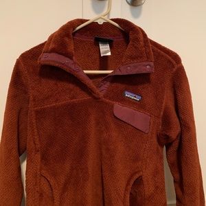 Burgundy Patagonia Re-Tool Snap T Pullover